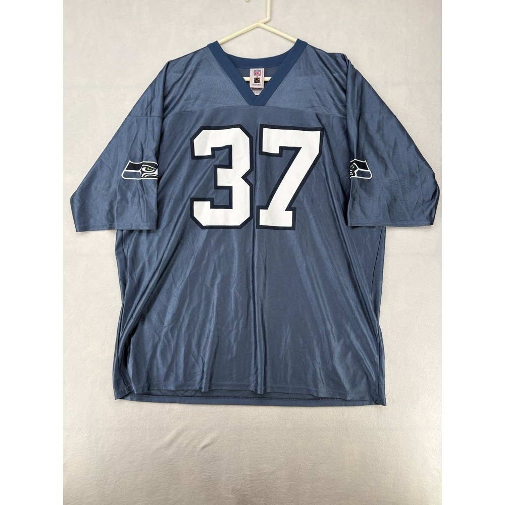 NFL Team Apparel Vintage Seattle Seahawks Shaun Alexander Jersey Blue Mens 2XL
